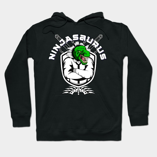 Ninjasaurus Hoodie by Rissenprints